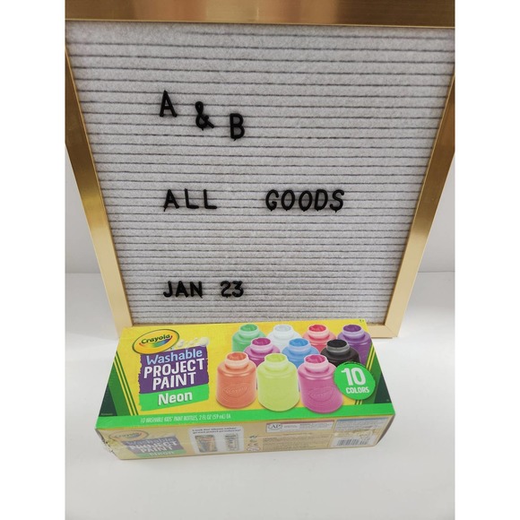 Crayola - Neon Washable Project Paint (1 10pk) - Picture 7 of 12
